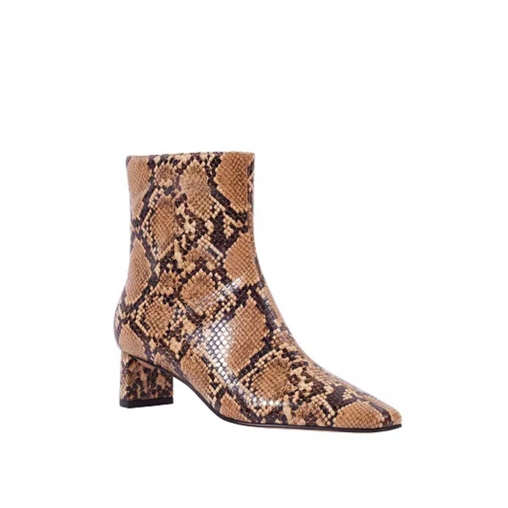 Katy Perry Women's Snake‎ Print Wandering Bootie Ankle Boots Tan Brown Size 11